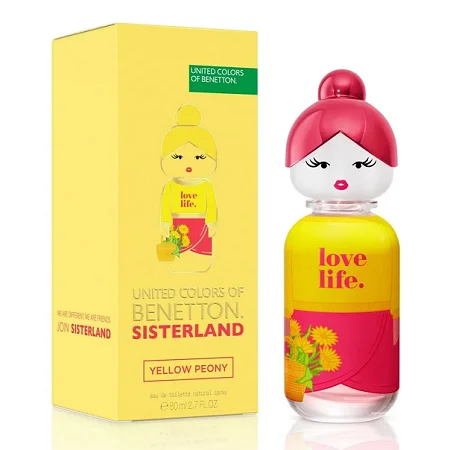 Benetton – Sisterland Yellow Peony – Eau de Toilette – Feminino